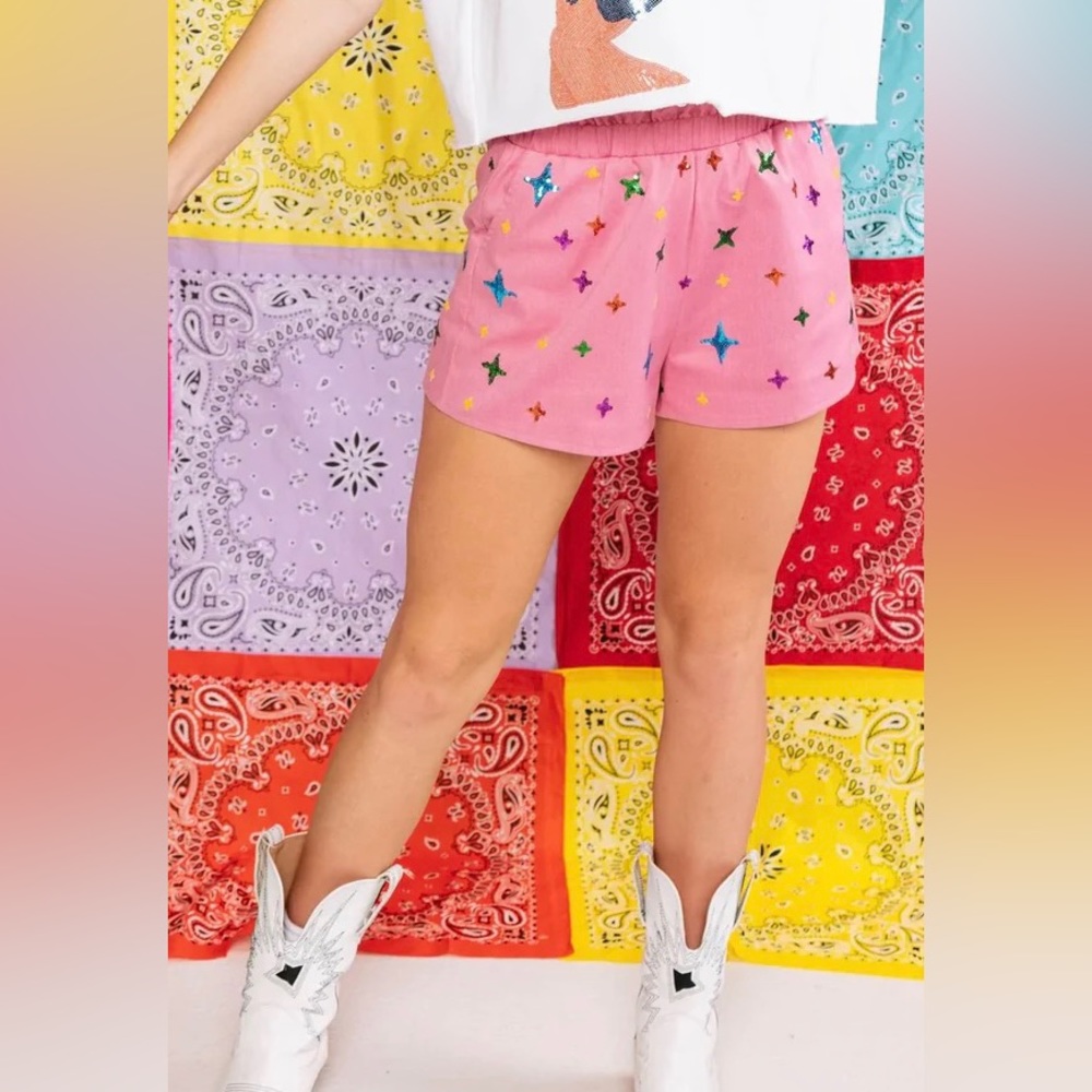 Queen of Sparkles Disco Cowgirl Shorts